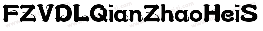 FZVDLQianZhaoHeiS SemiBold字体转换